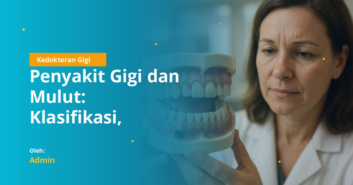 Penyakit Gigi dan Mulut: Klasifikasi, Gejala, Diagnosis, dan Penatalaksanaan Lengkap untuk Mahasiswa Kedokteran Gigi